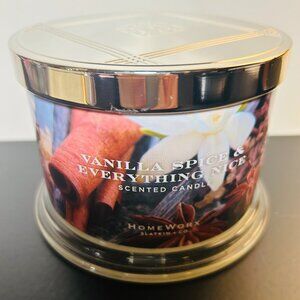 HomeWorx by Slatkin Vanilla Spice & Everything Nice 3-Wick 14oz Candle